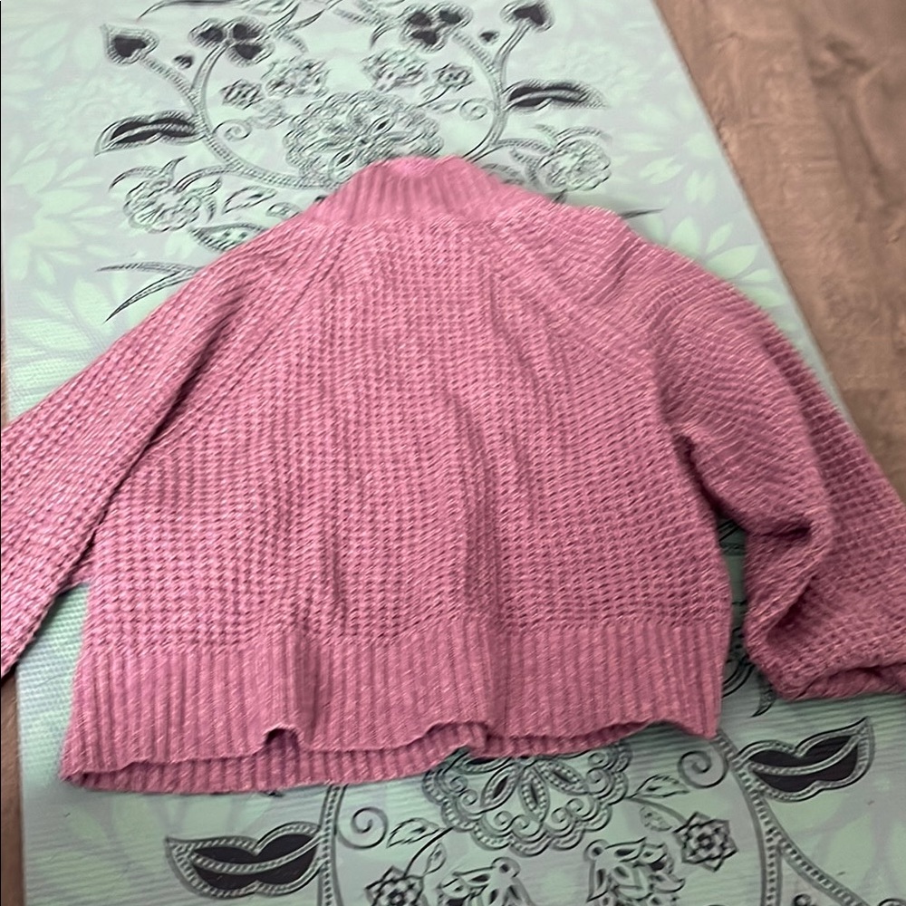 American Eagle Outfitters Pink Cowl Neck Sweater